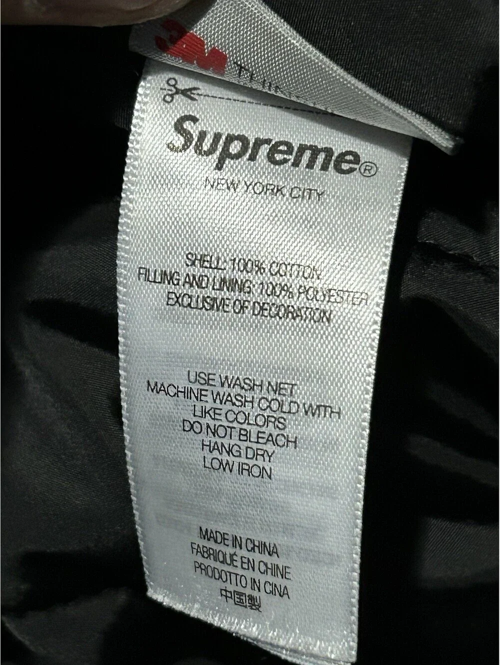Supreme Hooded Utility Jacket Black FW25 size XL Nice Coat